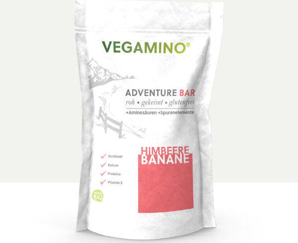 Vegamino Adventure Bar Himbeere Banane